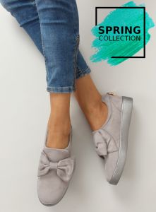 Slipony z kłódką T276P GREY