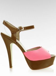 Czółenka na obcasie VB33050 fUCSIA