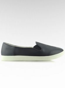 Slip-on migdałowe noski A910 Granatowe