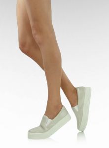Slip on na wysokiej podeszwie E408 silver