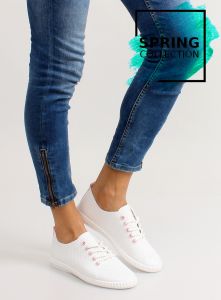 Mięciutkie trampki sznurowane K1771101 Rosa