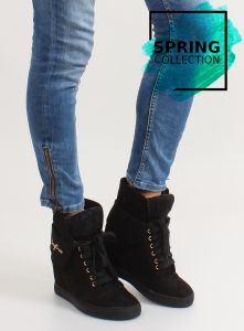 Sneakersy zamszowe B12-22 Black