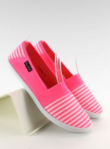 Tenisówki w drobne paseczki ZY-7H724 Fuchsia