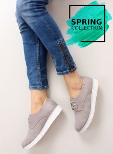 Mokasyny na sportowej podeszwie 7127 Grey