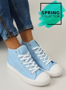 Super lekkie trampki damskie PT7209 AZUL CARLO