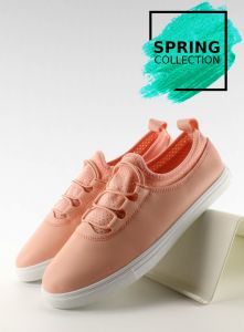 Trampki mięciutkie z gumkami 8-10 Pink