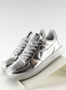 Sportowe buty crazy colours B731 Srebrny