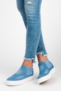 WYSOKIE TRAMPKI SLIP ON