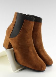 Botki sztyblety niski obcas NC18 Camel