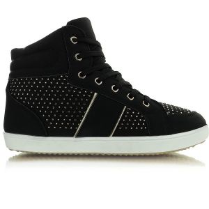 Sneakers za kostkę 85-3 CZARNE