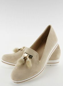Mokasyny z chwostem DM21P BEIGE
