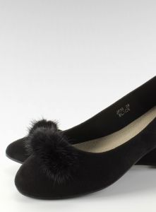 Balerinki z puszkiem na noskach JP39 Black