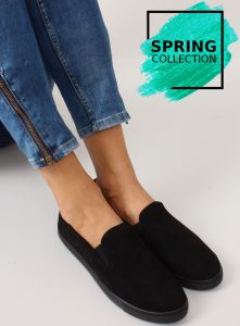 Mięciutkie trampki slip-on JX40P BLACK