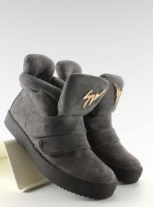 Sneakersy zamsz GF-jx29 Grey