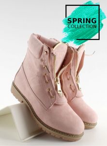 Zamszowe balmanki gładkie NC50 Pink