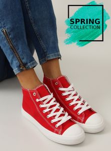 Super lekkie trampki damskie PT7209 ROJO