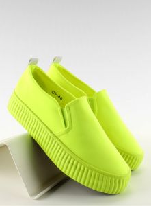 Slip-on na wysokiej prążkowanej podeszwie GF-40 Yellow