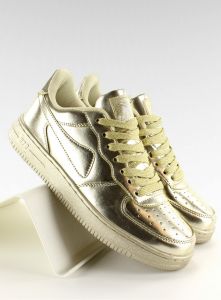 Sportowe buty crazy colours B731 Złoty