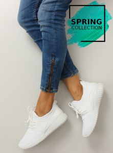 Mięciutkie buty sportowe AN1031 WHITE