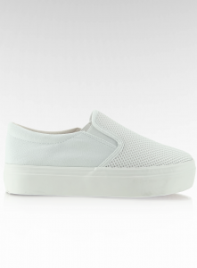 Slip-on na wysokiej podeszwie 1520003 blanco