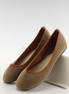 Balerinkii z lamówką A310 khaki