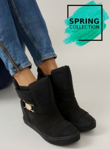 Sneakersy z gumowymi paskami AF24 BLACK