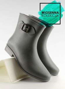Kalosze za kostkę z klamerką D32 Grey