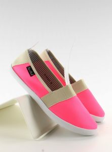 Tenisówki z beżowymi dodatkami ZY-7H722 Fuchsia