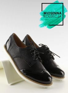 Mokasyny damskie boyfriend T247 Black