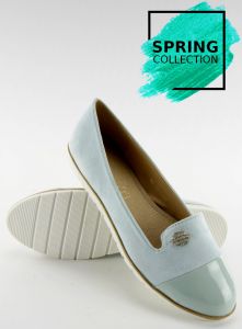 Pastelowe mokasyny lordsy 7111 BLUE