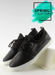 Trampki licowe mięciutkie 8-25 Black