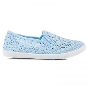 TRAMPKI SLIP ON Z KORONKĄ