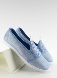 Urocze tenisówki  sznurowane noski QF05P L. Blue