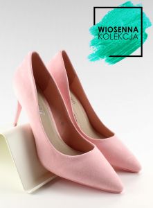 Zamszowe szpilki Candy Shop LEI-90 Pink