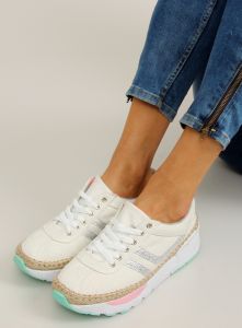Buty sportowe espadryle k1730204 Blanco