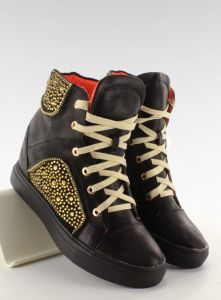 Sneakers z jetami  27196 CZARNE
