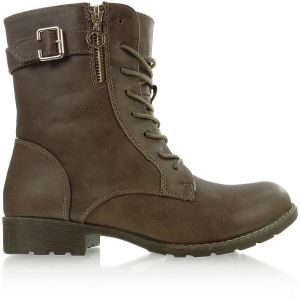 Workery z suwakiem B307 Khaki