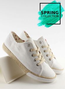 Trampki espadryle leciutkie k1720804 White
