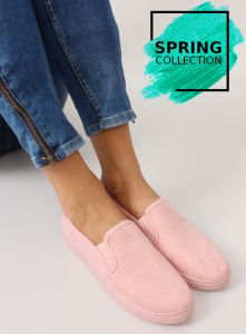 Mięciutkie trampki slip-on JX40P PINK