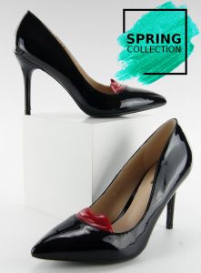 Oryginalne szpilki z ustami 5801-35es-1 Black