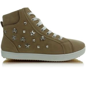 Trampki z ćwiekami 6016 KHAKI
