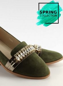 Eleganckie lordsy z cyrkoniami JH20P Green