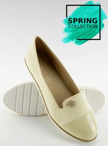 Pastelowe mokasyny lordsy 7111 YELLOW