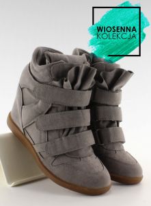 Sneakers zamsz z poduszeczką 6039 D. Grey