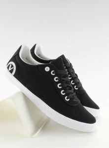 Trampki tenisówki sznurowane KA7 Czarny