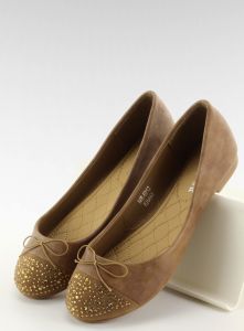 Baleriny z jetami  MB-6212 khaki