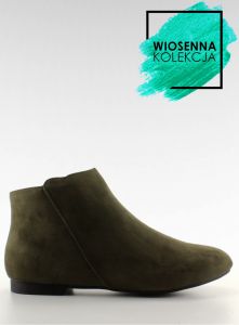 Zamszowe botki saszki 7-106 Green