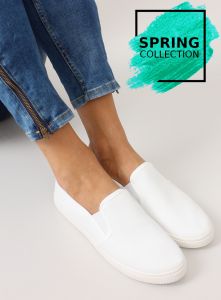 Mięciutkie trampki slip-on JX40P WHITE
