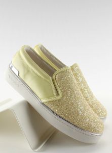 Stylowe slipony eleganckie 788 Żółty