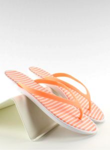 Klapki japonki delikatne paseczki PT76 ORANGE